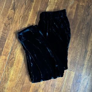 Eileen Fisher Black Silk & Viscose Black Tapered Ankle Pant